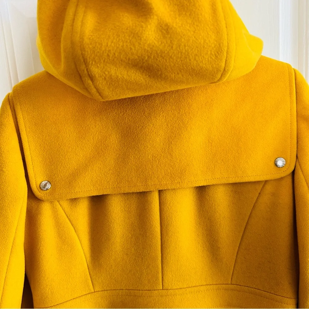 Michael Kors Yellow Pea Coat Vintage Women's Size 8